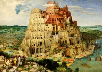 Obrázek k produktu Puzzle Pieter Bruegel: Babylonská věž 1000 dílků