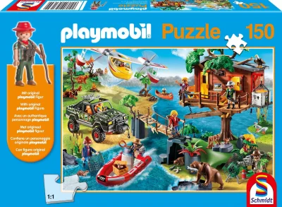 Obrázek k produktu Puzzle Playmobil Domek na stromě 150 dílků + figurka Playmobil