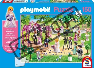 Obrázek k produktu Puzzle Playmobil Svatba 150 dílků + figurka Playmobil