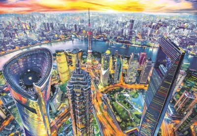 Obrázek k produktu Puzzle Pohled na Šanghaj 2000 dílků