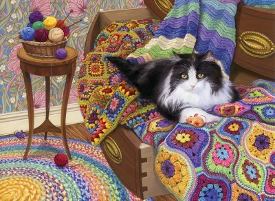 Obrázek k produktu Puzzle Pohodlná kočka 1000 dílků