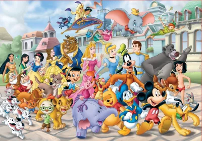 Obrázek k produktu Puzzle Průvod postaviček Disney 200 dílků