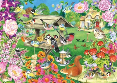Obrázek k produktu Puzzle Ptáci v letní zahradě 500 dílků