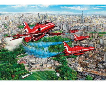Obrázek k produktu Puzzle Red Arrows nad Londýnem 1000 dílků