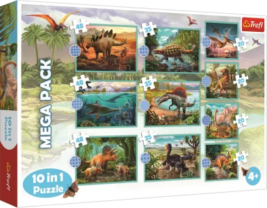 Obrázek k produktu Puzzle Dinosauři MEGA PACK 10v1