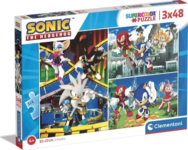 Obrázek k produktu Puzzle Ježek Sonic 3x48 dílků