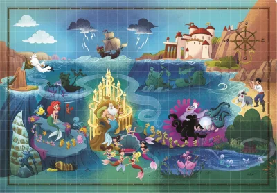 Obrázek k produktu Puzzle Story Maps: Malá mořská víla 1000 dílků