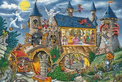Obrázek k produktu Puzzle Strašidelný hrad 100 dílků 