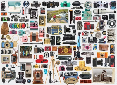 Obrázek k produktu Puzzle Svět fotoaparátů 1000 dílků