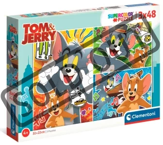 Obrázek k produktu Puzzle Tom a Jerry 3x48 dílků