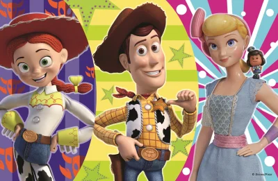 Obrázek k produktu Puzzle Toy Story 4: Woody, Pastýřka a Jessie 54 dílků