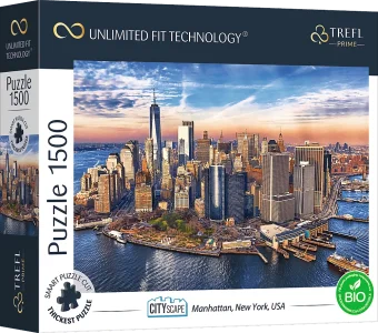 Obrázek k produktu Puzzle UFT Cityscape: Manhattan, New York, USA 1500 dílků