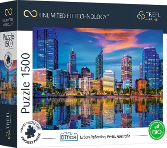 Obrázek k produktu Puzzle UFT Cityscape: Odraz města Perth, Austrálie 1500 dílků