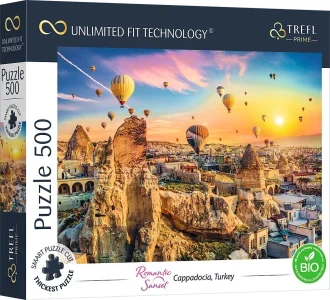 Obrázek k produktu Puzzle UFT Romantic Sunset: Kappadokie, Turecko 500 dílků