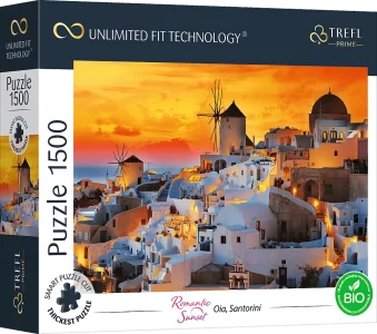 Obrázek k produktu Puzzle UFT Romantic Sunset: Oia, Santorini 1500 dílků