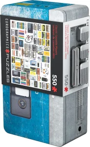 Obrázek k produktu Puzzle v plechové krabičce Kazetový přehrávač 550 dílků