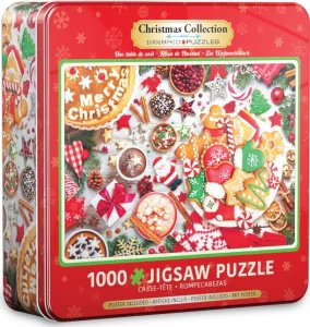 Obrázek k produktu Puzzle v plechové krabičce Vánoční stůl 1000 dílků
