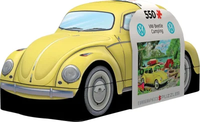 Obrázek k produktu Puzzle v plechové krabičce Volkswagen Brouk v kempu 550 dílků