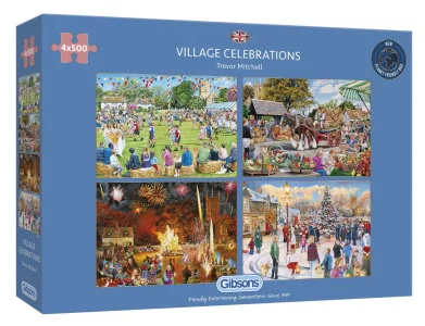 Obrázek k produktu Puzzle Vesnické slavnosti 4x500 dílků