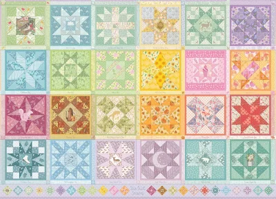 Obrázek k produktu Puzzle Vyšívaná deka: Hvězdná roční období 1000 dílků