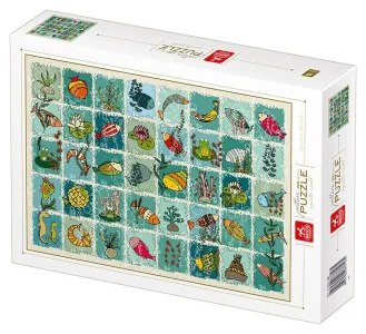 Obrázek k produktu Puzzle Vzorník: Vodní živočichové 1000 dílků