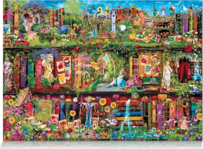 Obrázek k produktu Puzzle Zahrada v polici 2000 dílků