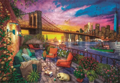 Obrázek k produktu Puzzle Západ slunce nad Manhattanem 3000 dílků