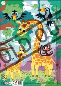 Obrázek k produktu Puzzle Žirafy 21 dílků