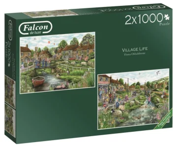 Obrázek k produktu Puzzle Život na venkově 2x1000 dílků