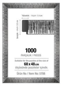 Obrázek k produktu Rám na puzzle 68x48cm stříbrný (5708)