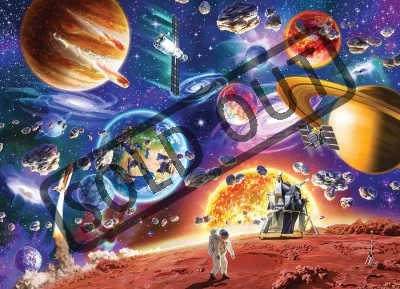 Obrázek k produktu Rodinné puzzle Cesty vesmírem 350 dílků