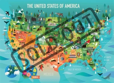Obrázek k produktu Rodinné puzzle USA 350 dílků