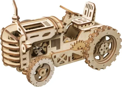Obrázek k produktu Rokr 3D dřevěné puzzle Traktor 135 dílků