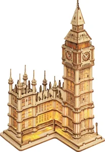 Obrázek k produktu Rolife Svítící 3D dřevěné puzzle Big Ben 220 dílků