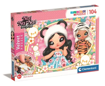Obrázek k produktu Sametové puzzle Na! Na! Na! Surprise: Panda a tygřík 104 dílků