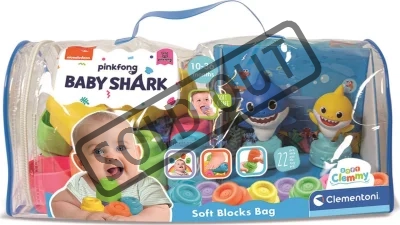 Obrázek k produktu SOFT CLEMMY Sada v tašce Baby Shark s 20 kostkami