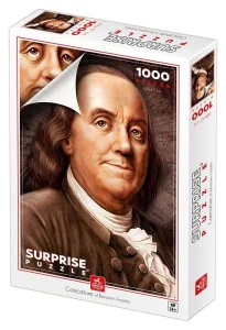 Obrázek k produktu Surprise puzzle Karikatura Benjamina Franklina 1000 dílků