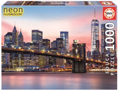 Obrázek k produktu Svítící puzzle Brooklynský most, New York 1000 dílků