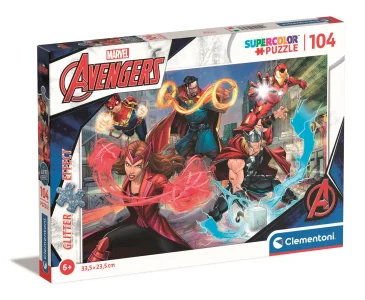 Obrázek k produktu Třpytivé puzzle Marvel: Avengers 104 dílků