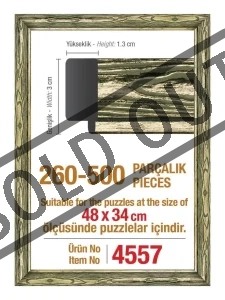 Obrázek k produktu Zlatý platinový rám na puzzle 48x34cm (4557)