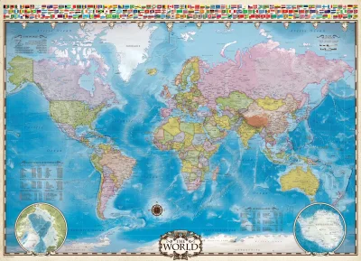 Obrázek k produktu Puzzle Mapa světa 1000 dílků