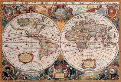 Obrázek k produktu Puzzle Antická mapa světa 2000 dílků