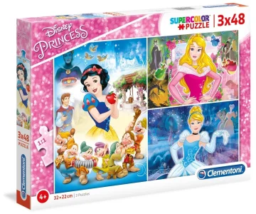 Obrázek k produktu Puzzle Disney princezny 3x48 dílků