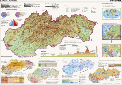 Obrázek k produktu Puzzle Mapa Slovenské republiky 2000 dílků