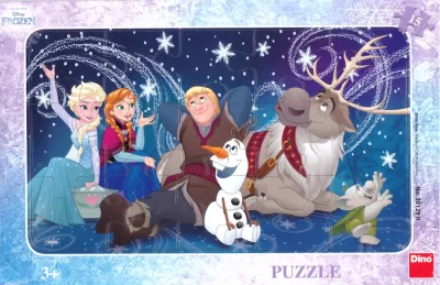 Obrázek k produktu Puzzle Ledové království: Sněhové vločky 15 dílků