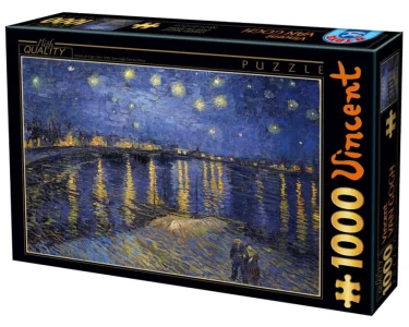 Obrázek k produktu Puzzle Hvězdná noc nad Rhonou 1000 dílků