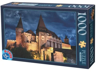 Obrázek k produktu Puzzle Korvínův hrad v noci, Rumusko 1000 dílků