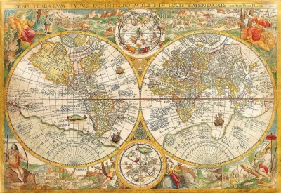 Obrázek k produktu Puzzle Historická mapa světa 2000 dílků