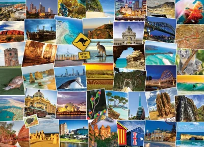 Obrázek k produktu Puzzle Světoběžník - Austrálie 1000 dílků