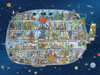 Obrázek k produktu Puzzle Vesmírná loď 1500 dílků
